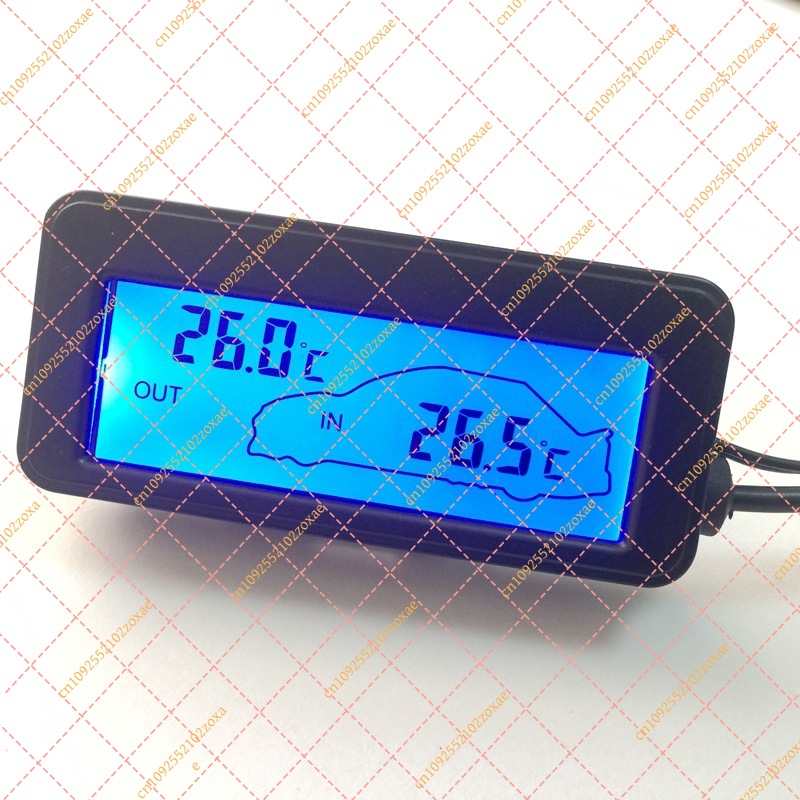 Digital Hygrometer Probe - 12V Digital Car Thermometer Hygrometer LCD