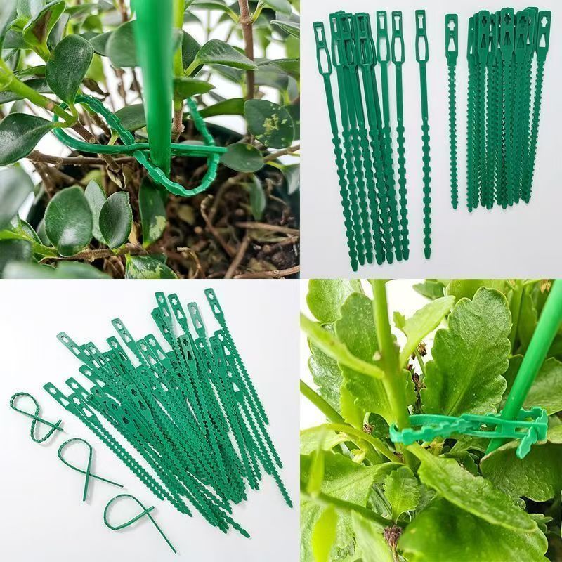 Green Reusable Plant Ties Adju - огляд і ціна Vine Climbing Plastic